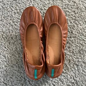 Tieks by Gavriell Brown Leather Ballet Flats Shoes Chestnut Size 7